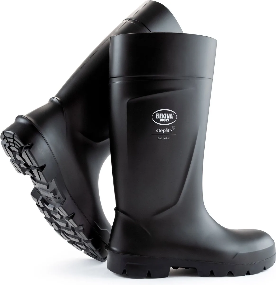 Steplite Easygrip Veiligheidslaarzen S5 – Werklaarzen met Stalen Neus en Stalen Zool – Waterdicht – Zwart de Bekina, Noir, 42 – image du produit