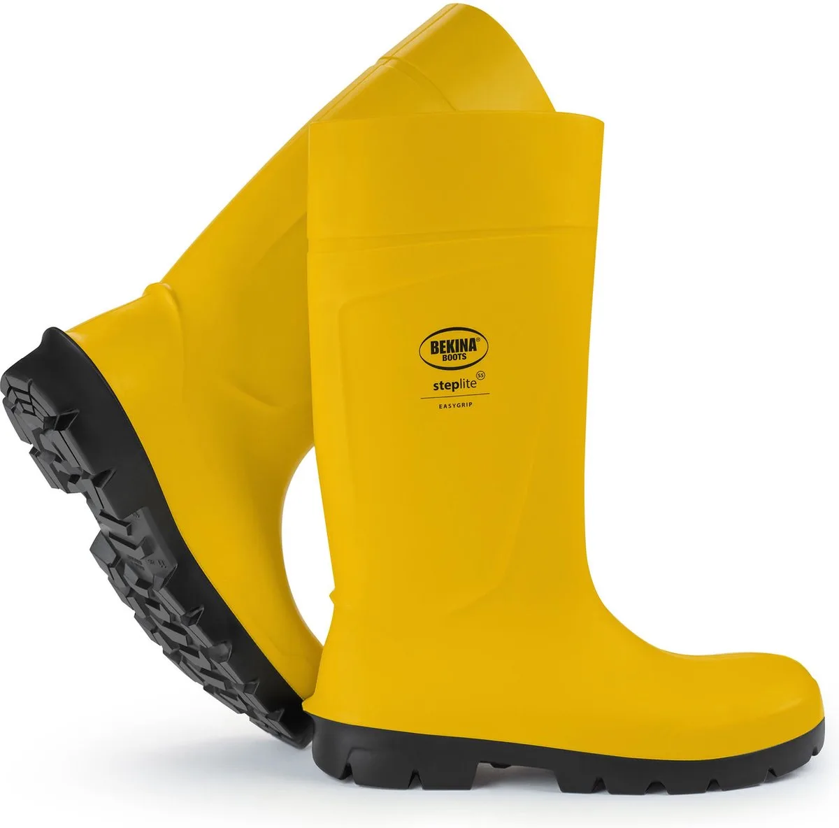 Sterke veiligheidslaarzen voor heren en dames met stalen neus en stalen zool, antislip, werklaarzen industrie, vederlicht, isolerend tot - 20 graden, geel, EU von Bekina, Gelb, 40 – Produktbild