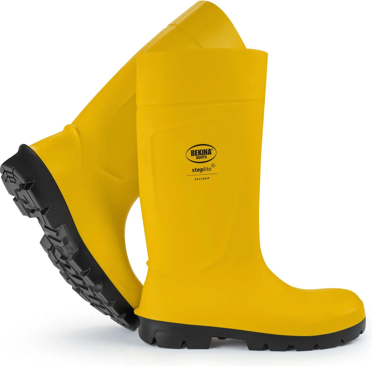 Sterke veiligheidslaarzen voor heren en dames met stalen neus en stalen zool, antislip, werklaarzen industrie, vederlicht, isolerend tot - 20 graden, geel, EU by Bekina, Yellow, 47 – product image