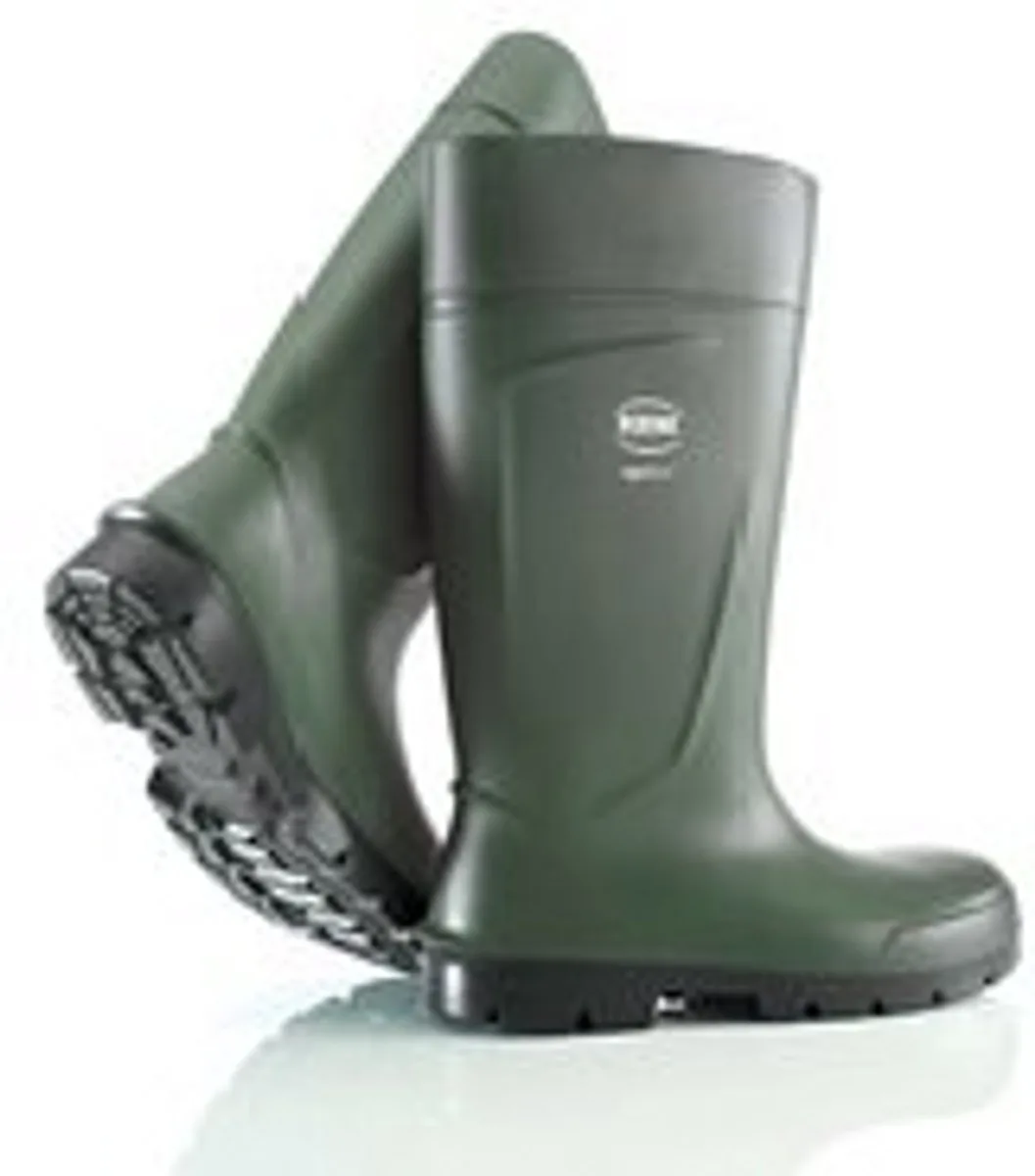 Veiligheidslaarzen voor heren en dames met stalen neus en stalen zool, antislip, werklaarzen landbouw, vederlicht, ondoordringbaar voor water, modder of reinigingsmiddelen, isolerend tot - 20 graden, groen, EU fra Bekina, Grøn, 48 – produktbillede