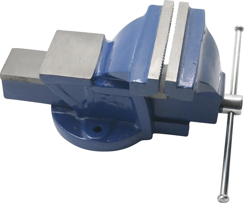 Bankschroef Vast - Kaakcapaciteit 125 mm - 8 kilo - Blauw by Benson – product image