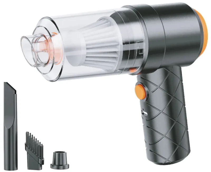 Benson 2-in-1 Stofzuiger en compressor mini 1200 mAh - 24 W - 3,7 V - 7 V by Benson, Black – product image
