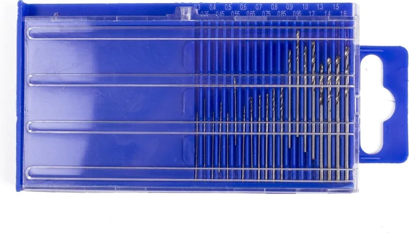 Benson 20-delige HSS boorset - micro en mini boren - 0.3 tot 1.6 mm van Benson – productafbeelding
