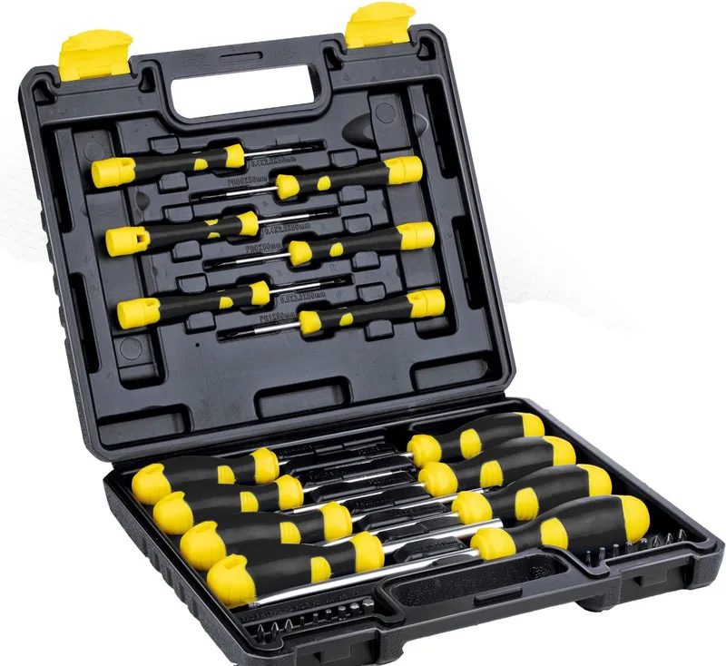 Benson 32-delige schroevendraaierset - veelzijdig - precisie - magnetische handgreep - opbergkoffer van Benson, Blauw – productafbeelding