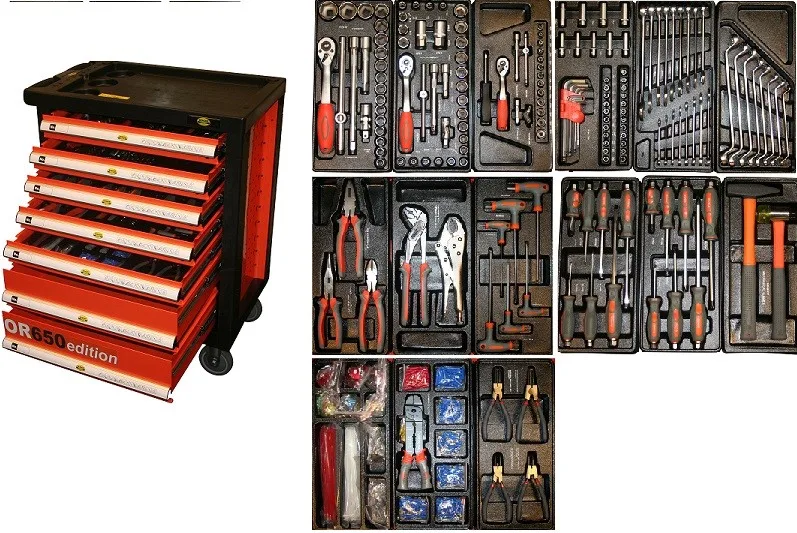 Benson 650-delige gereedschapswagen van Benson – productafbeelding