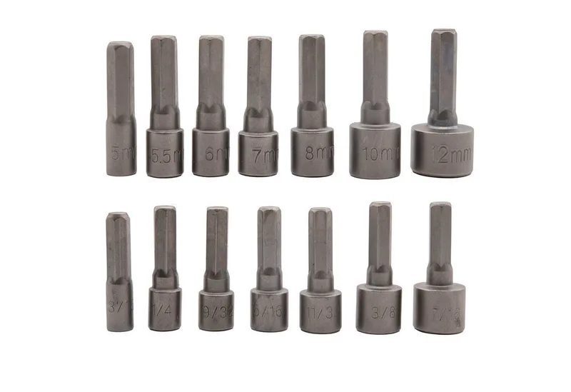 Bit-Set Stecknuss Bit Nuss Set 14-teilig Außensechskant, 5-12mm, Steckschlüssel, Bitsatz by Benson – product image 2 of 5