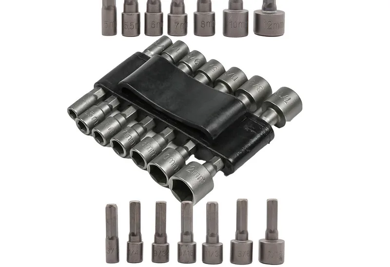 Bit-Set Stecknuss Bit Nuss Set 14-teilig Außensechskant, 5-12mm, Steckschlüssel, Bitsatz by Benson – product image 1 of 5