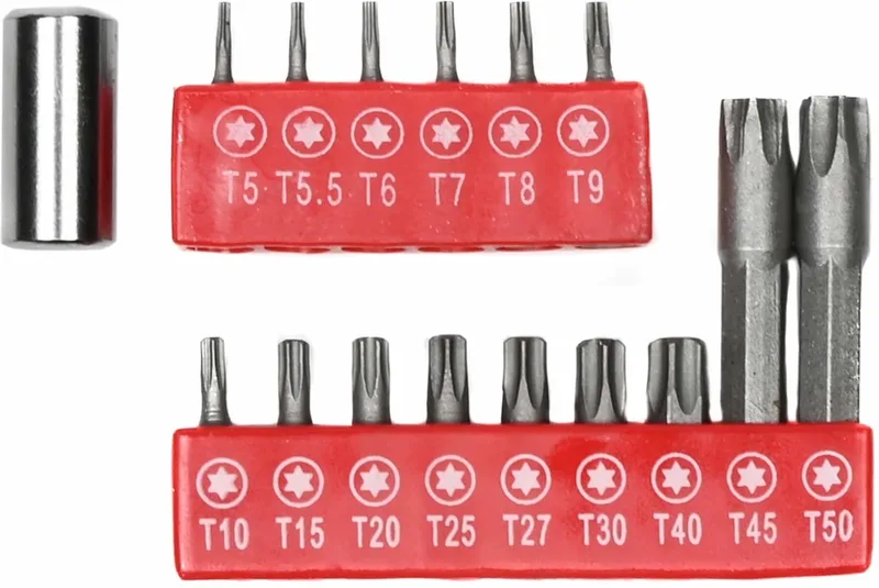 Bitset Torx - Chroom Vanadium - 16-delig - Inclusief Bithouder van Benson – productafbeelding