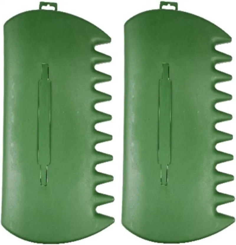 Bladgrijper/Bladhark - 2-delig - groen - kunststof - 34 x 26 cm van Benson – productafbeelding