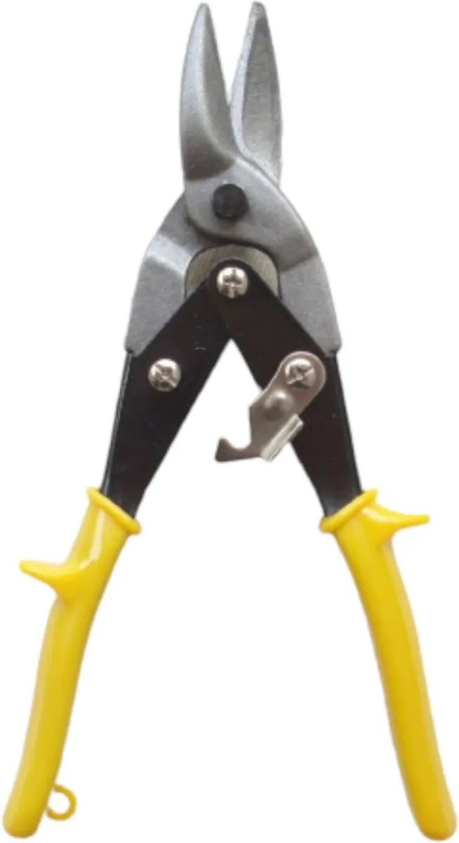 Blikschaar Plaatschaar met Rechte Knip - Geel Handvat by Benson – product image