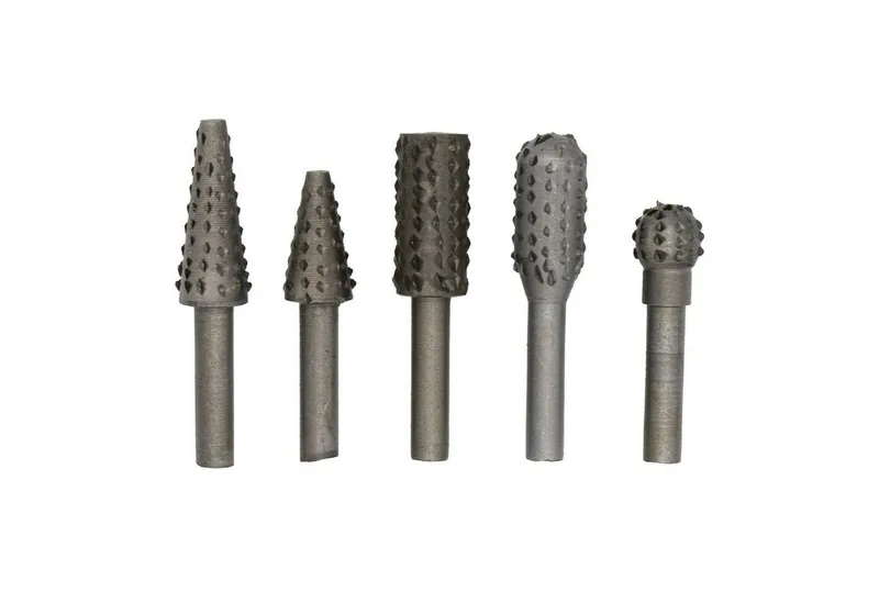 Bohrer- und Bitset Raspel 5 tlg Fräse Dremel Holzfräse Bohrer, Schleifer, Bohrmaschine, Aufsatz de Benson – image du produit