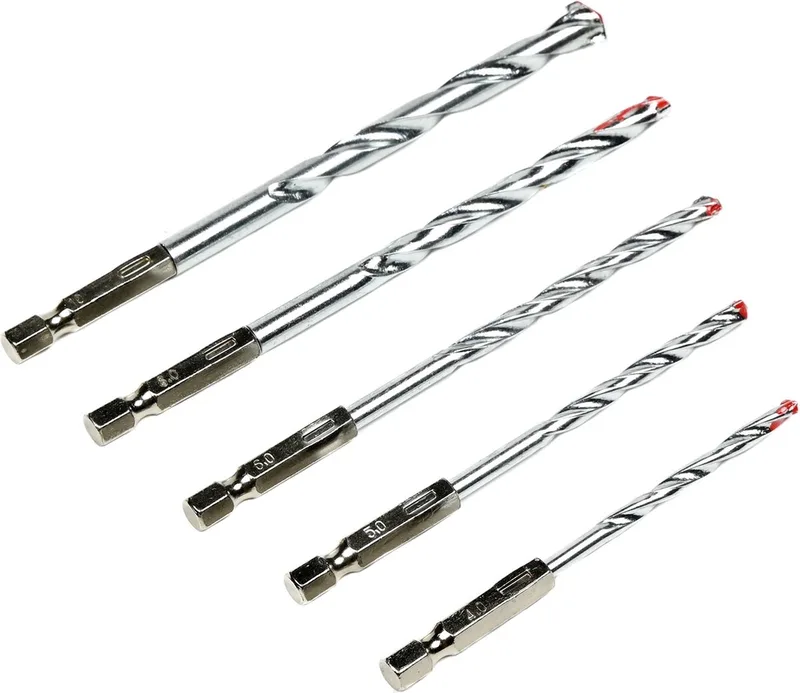 Boor- en bitset voor steen - Ø 4-10 mm - 5-delig by Benson – product image