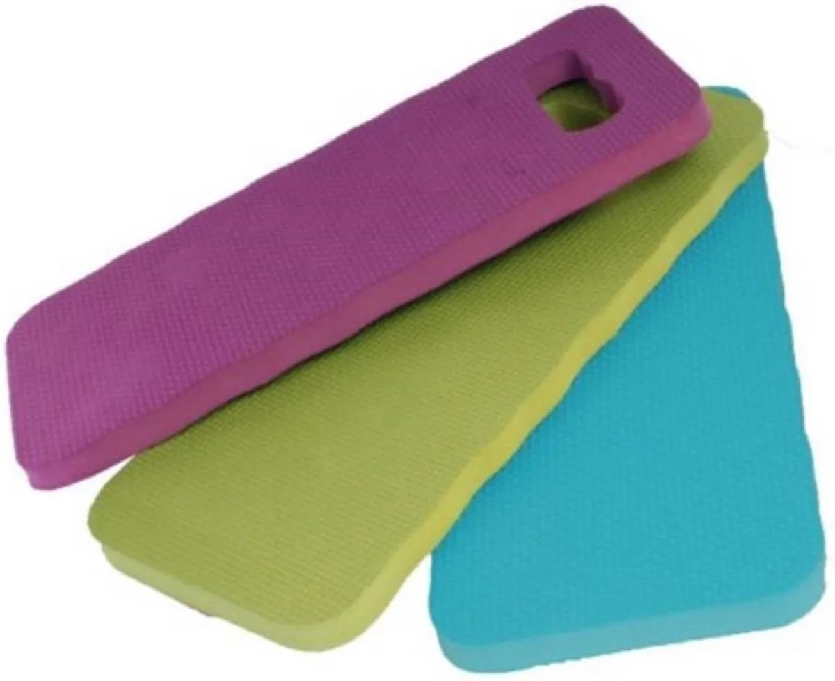 Comfortabel tuinknielkussen - 26 x 40 cm x 1.7 cm - Kleurenmix von Benson, Blau, Rosa, Grün – Produktbild