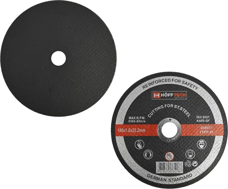 Doorslijpschijf - Inox - Versterkte wapening - Ø 180 mm - 1,6 mm dik - As-gat 22,2 mm von Benson – Produktbild