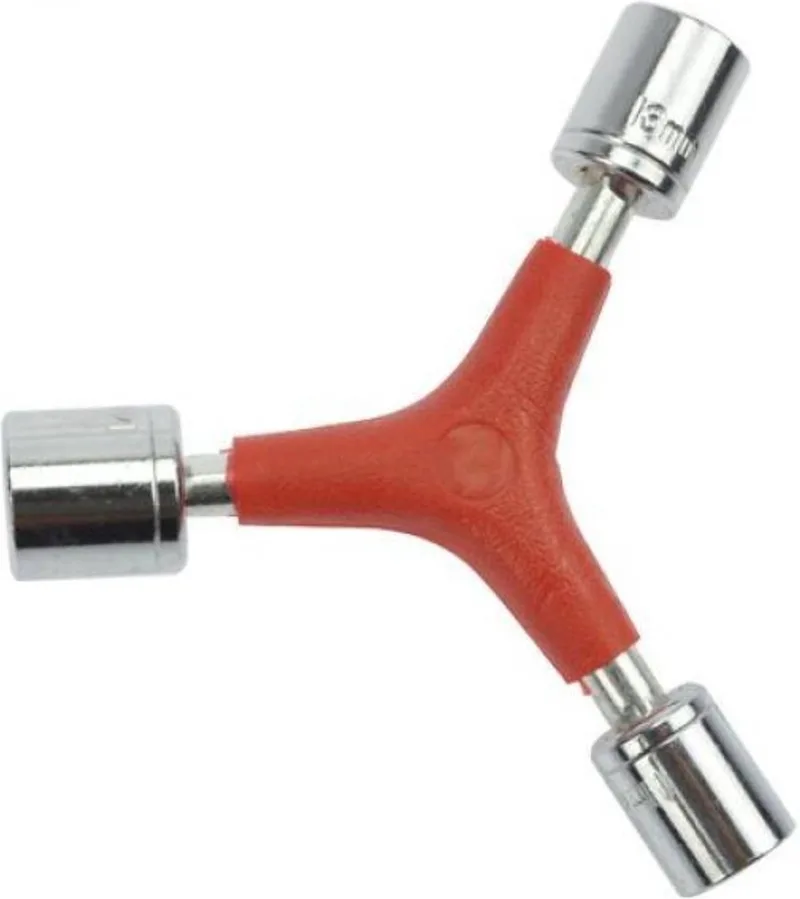 Dopsleutel - 3-weg - 11/13/14 mm - Ergonomisch handvat - Hoogwaardige materialen von Benson, Rot – Produktbild