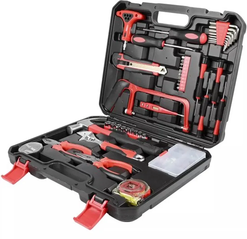 Gereedschap Koffer 104 delig | Gereedschapset | Met Voltstick, Pluggen, Zaag enz | BENSON von Benson, Schwarz – Produktbild