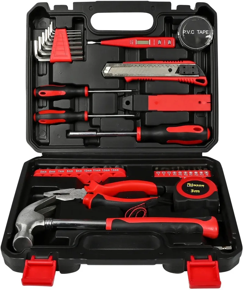 gereedschapset - gereedschapskoffer gevuld - 43 delig by Benson, Black – product image