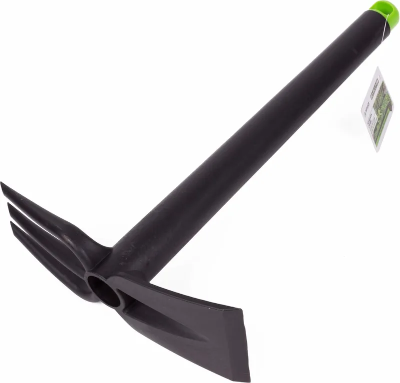 Hand tuinhark - 21 cm - driepuntige tanden - recht blad - grijs/groen von Benson – Produktbild