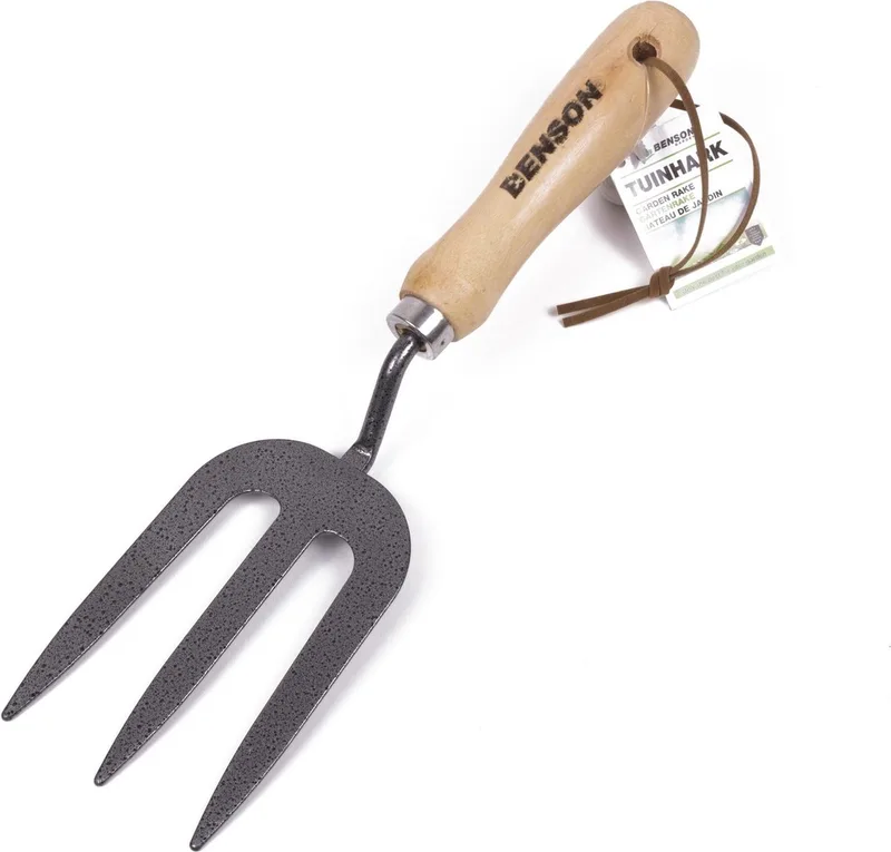 Hand Tuinhark - 30 cm - Metaal & Hout de Benson – image du produit