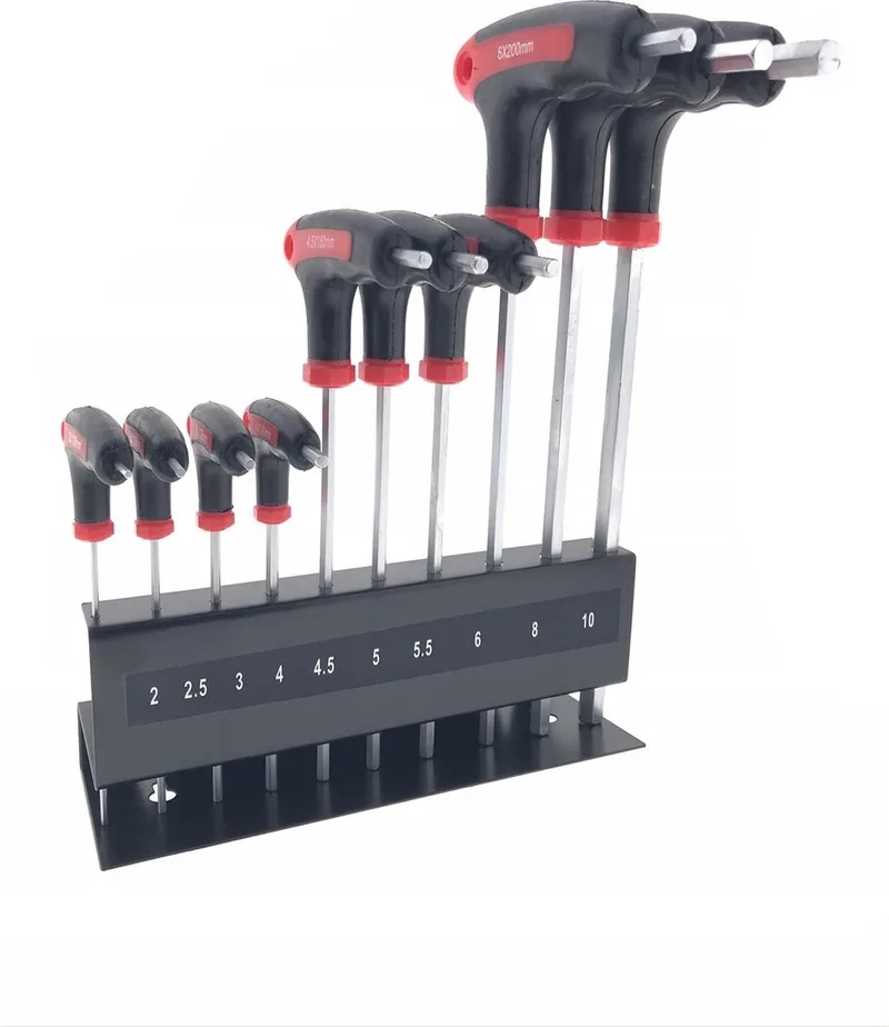 Hofftech Inbus T-greep Schroevendraaierset - 10-delig by Benson, Grey – product image