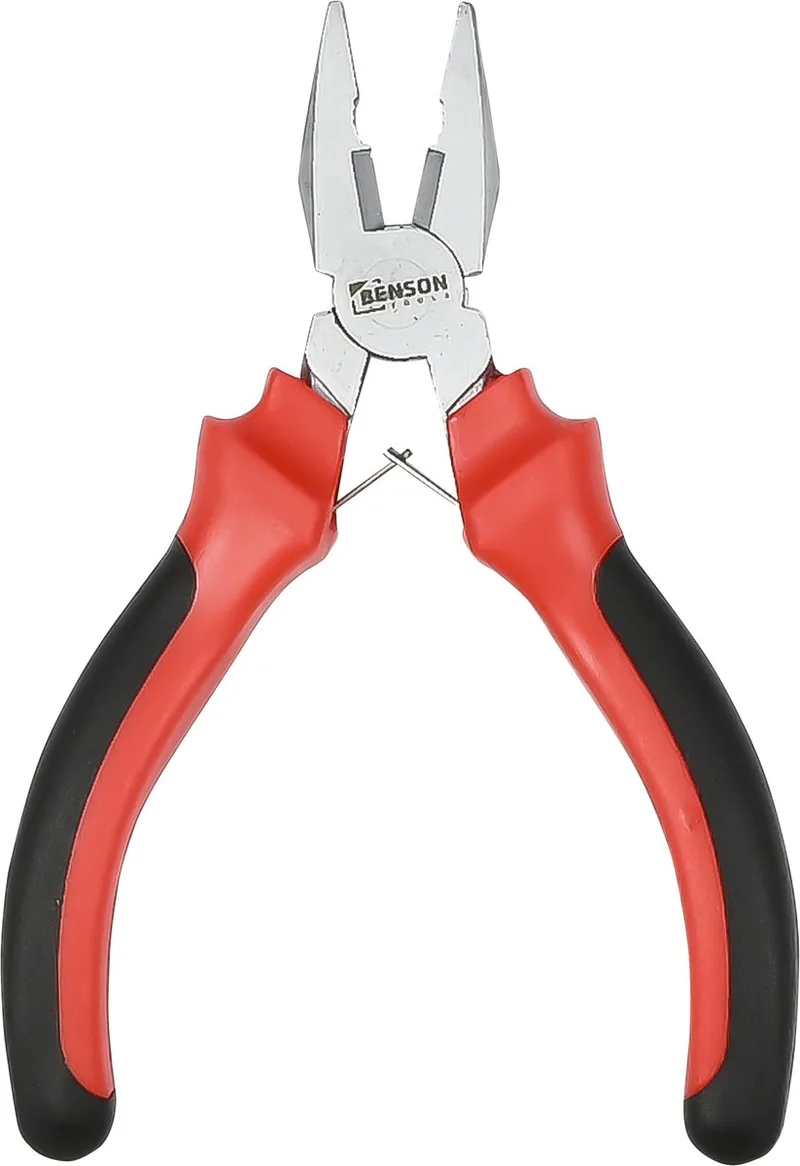 Hofftech Tang Mini combinatietang 120mm 003112 van Benson, Rood, Zwart – productafbeelding