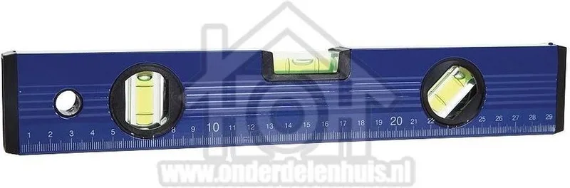 Hofftech Waterpas - 30cm - Blauw - 3 libellen van Benson, Meerkleurig – productafbeelding