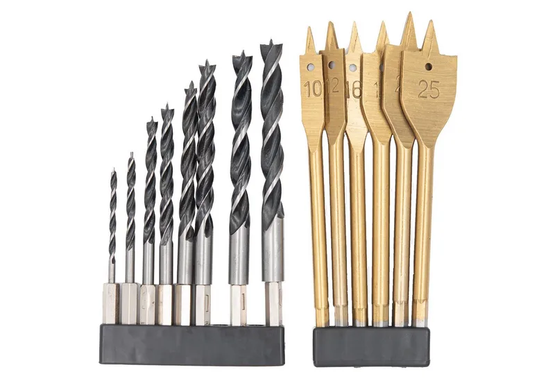 Holzbohrer Holzbohrer Flachholzbohrer Holzspiralbohrer Flachfräsbohrer 3-25 mm, Flachfräsbohrer, 3-25 mm, Bit, Bohrer de Benson – image du produit