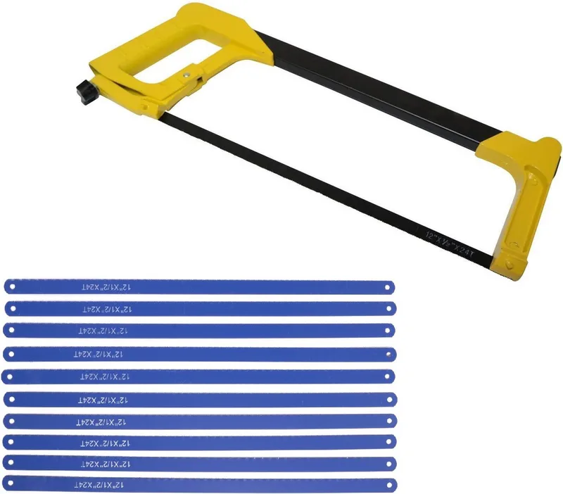 IJzerzaag - metaalzaag - 300 mm - inclusief 10 reserve zaagbladen - gereedschap von Benson – Produktbild