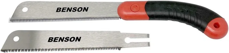 Japanse trekzaag - Fijn en grof zaagblad - 34.5 cm - sK5 staal - Comfortabele handgreep van Benson – productafbeelding
