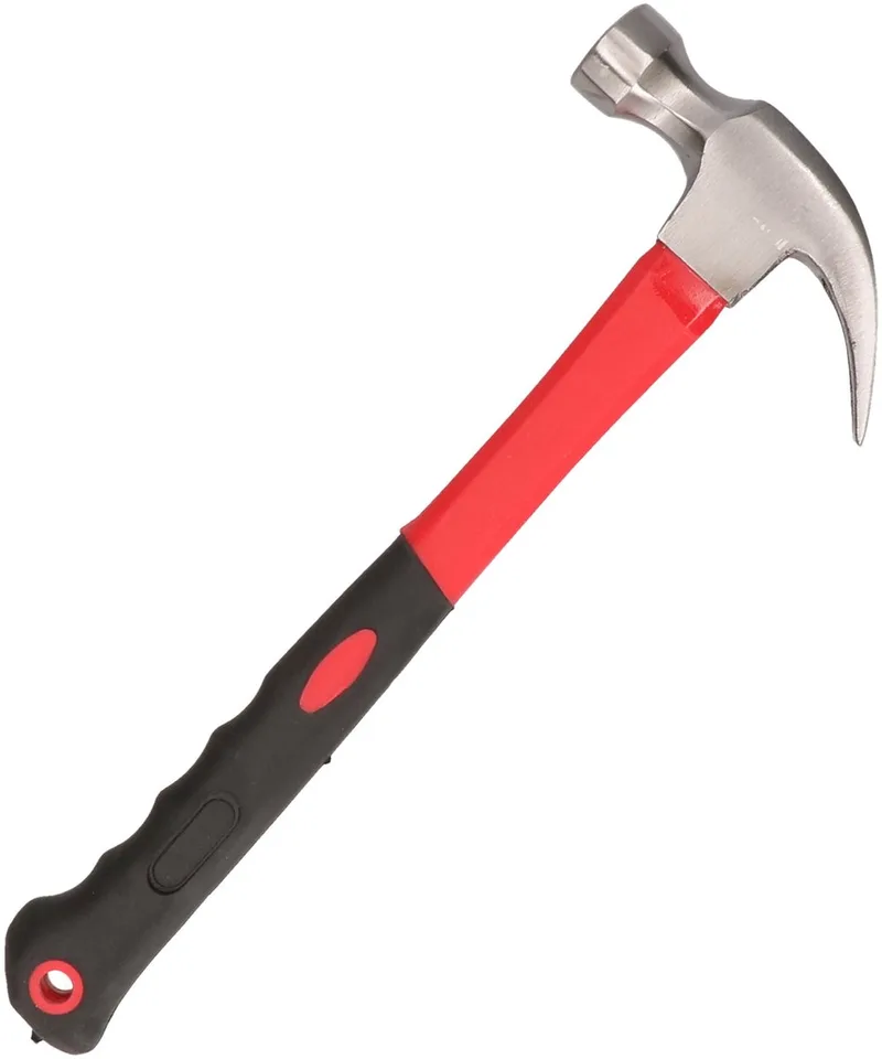 Klauwhamer - rood/zwart - 330 gram - metalen kop - antislip handvat von Benson – Produktbild