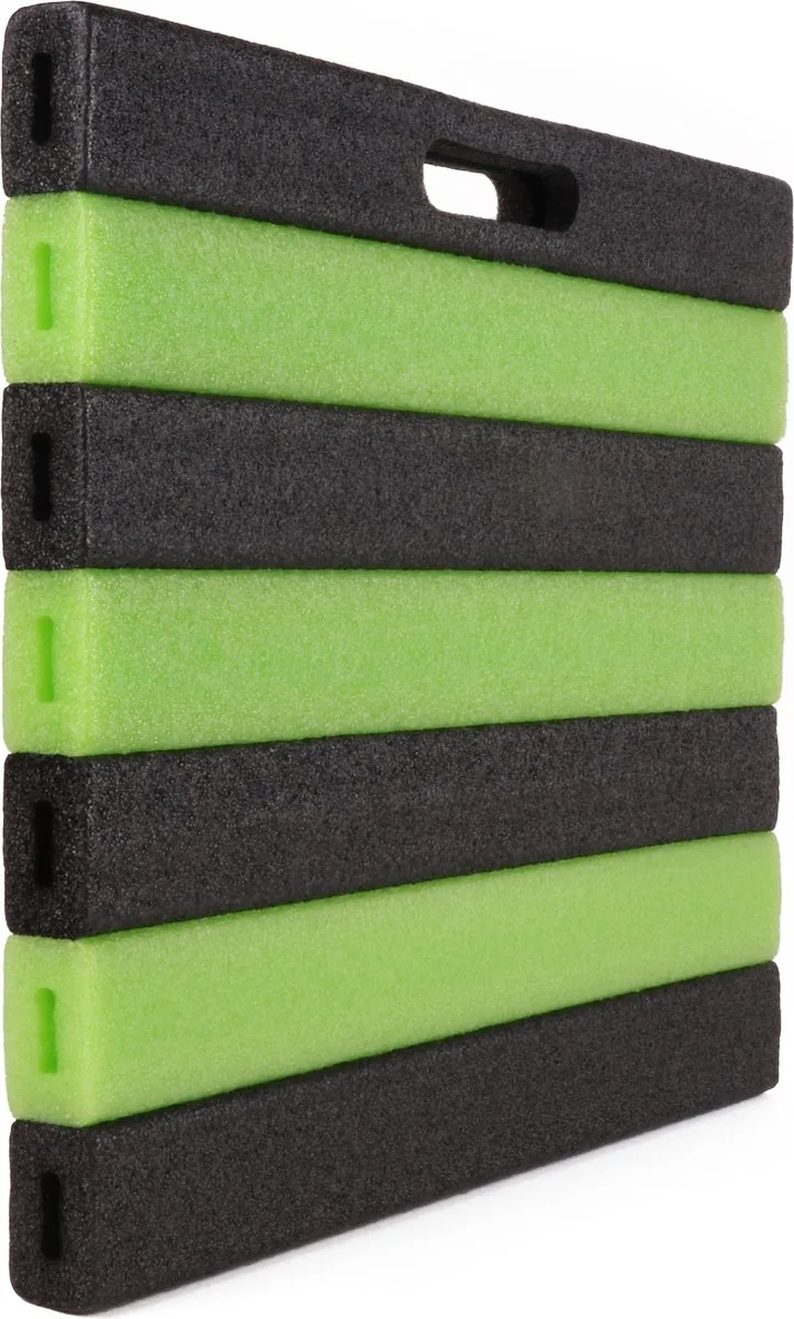Knielmat Comfort - Tuin - 30 x 35 cm - Tuinieren - Extra Dik - Kniekussen - Voordeel Set 2 Stuks de Benson, Noir, Vert – image du produit
