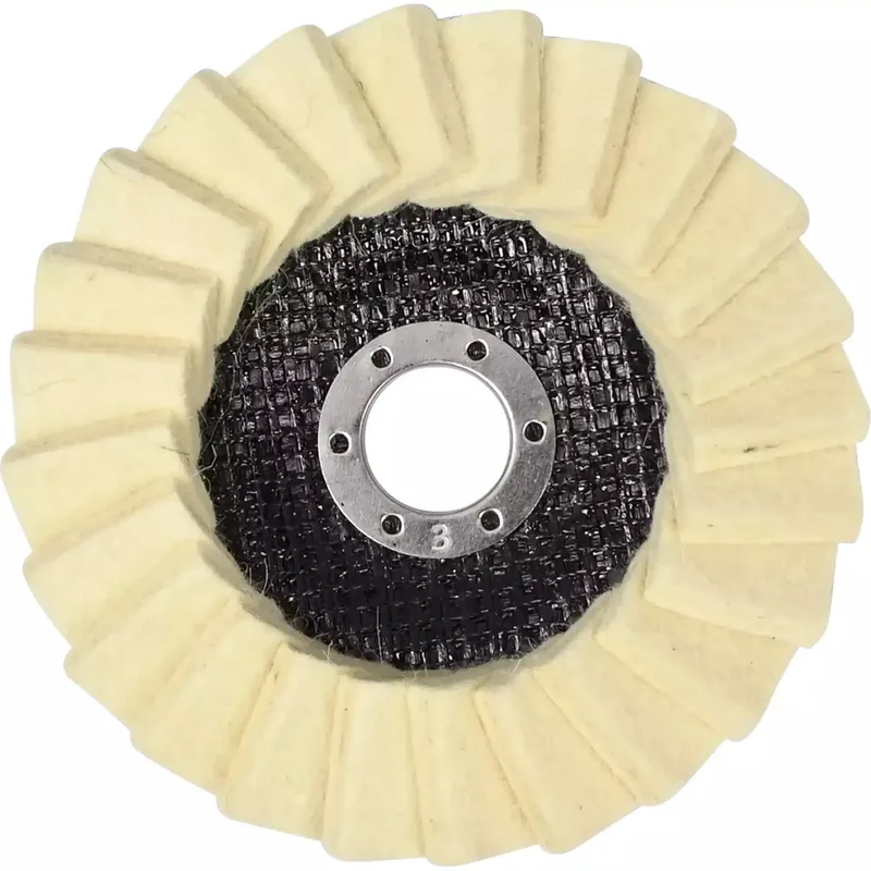 Lamellenschijf vilt - Ø125 mm - Hoogglans polijsten - Voor haakseslijper - Max. 15.000 RPM de Benson – image du produit