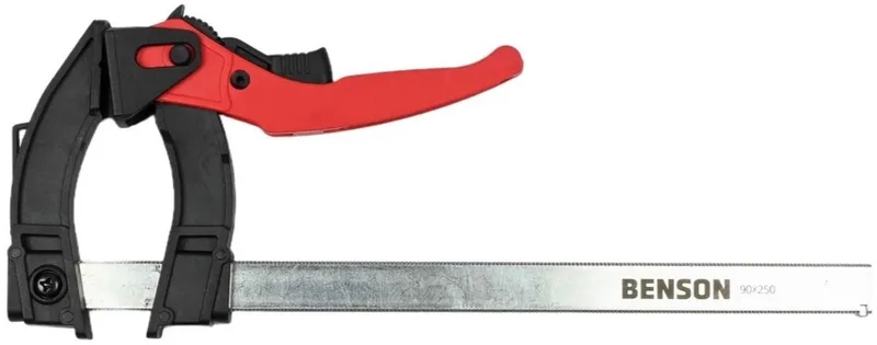 lijmklem met quick release - 90x250 mm - lijmtang - schroefklem - timmerklem de Benson, Bleu – image du produit