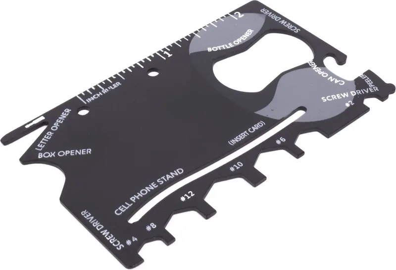 Multitool Survival Kaart - Kamperen - Hiking - 17 opties by Benson – product image