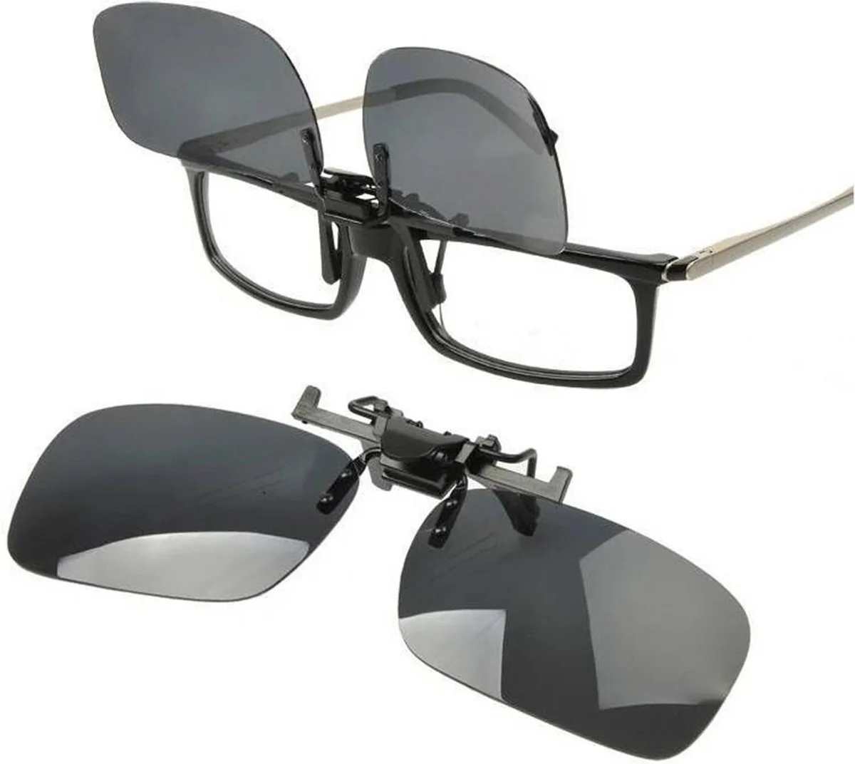 Overzetzonnebril - Polarized Clip-On de Benson, Noir – image du produit