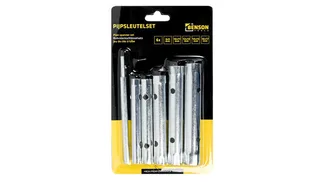 Pijpsleutel set - Verzinkt staal - 8 t/m 17 mm - 5-delig - Inclusief wringijzer de Benson, Blanc – image du produit 3 sur 4
