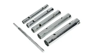 Pijpsleutel set - Verzinkt staal - 8 t/m 17 mm - 5-delig - Inclusief wringijzer de Benson, Blanc – image du produit 2 sur 4