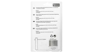 Pijpsleutel set - Verzinkt staal - 8 t/m 17 mm - 5-delig - Inclusief wringijzer de Benson, Blanc – image du produit 4 sur 4