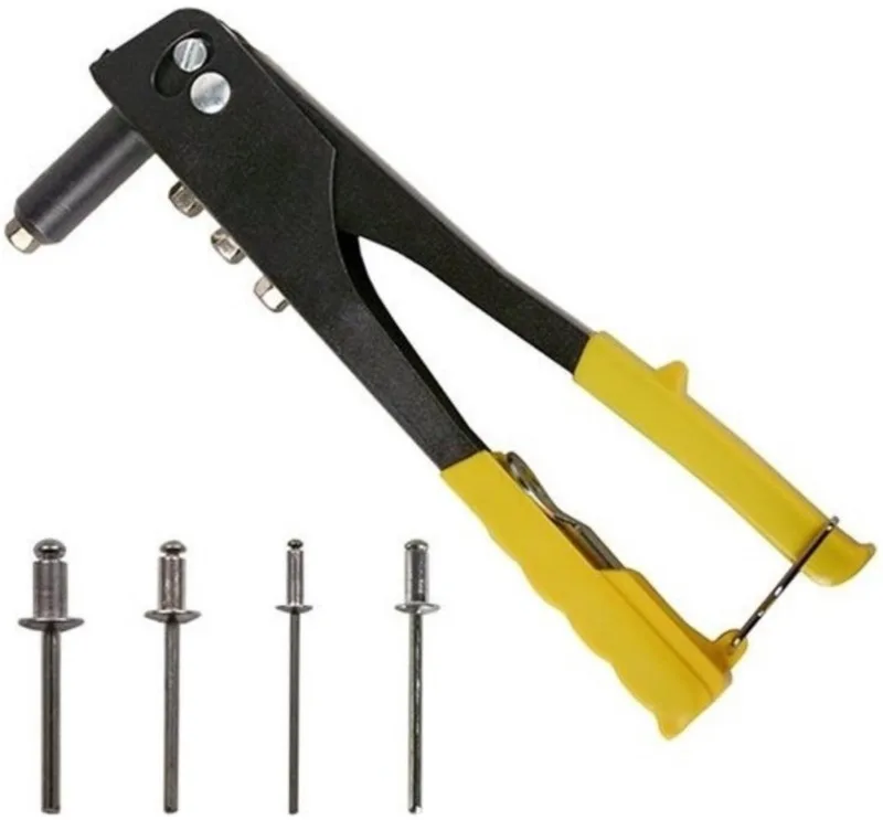 Popnageltang set - incl. 60x popnagels - 2.4/3.2/4.0/4.8 mm - met moersleutel de Benson, Multicolore – image du produit