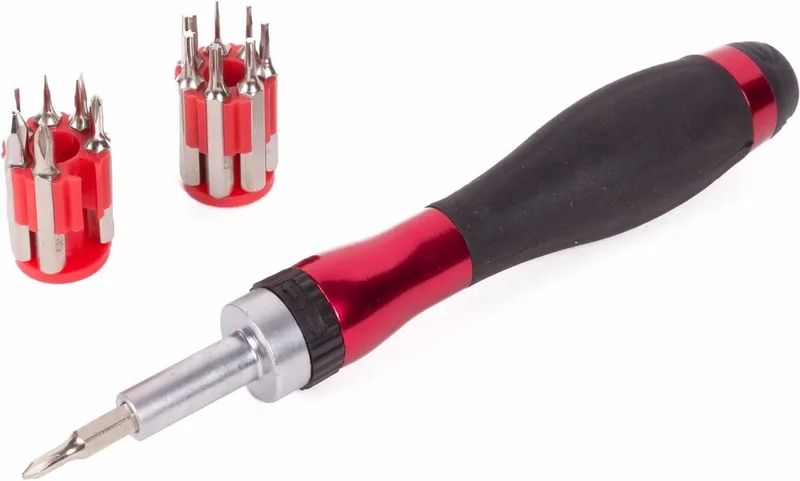 Precisie ratelschroevendraaier - 14 bits - ergonomisch by Benson, Red – product image
