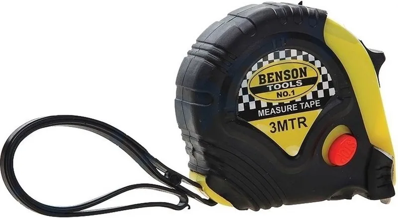 Rolmaat met broekklem - 3 meter - 16 mm - meetgereedschap de Benson, Multicolore – image du produit