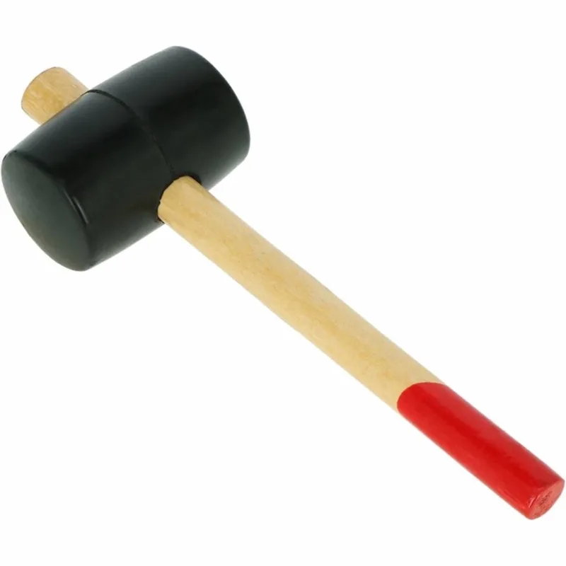 Rubberen hamer - Ø 90 mm - houten steel - 40 cm - veelzijdig gebruik von Benson – Produktbild