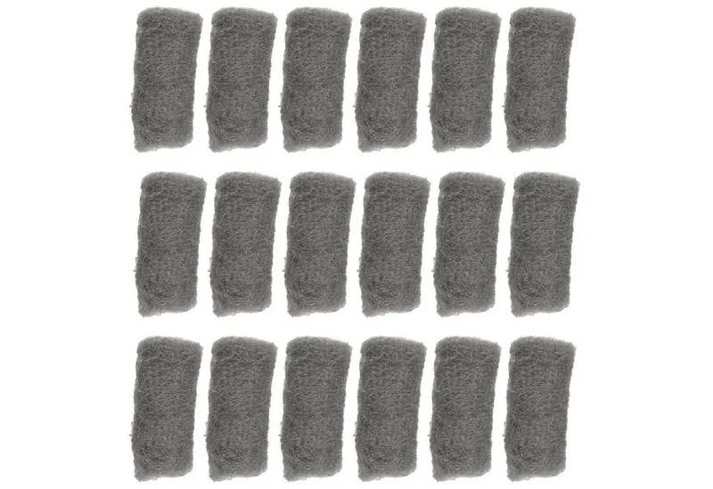 Schleifpapier 18x Stahlwolle Metallwolle Schleifwolle Grad 0, (18 St), Polierwolle, Reinigen, Mittelfein de Benson – image du produit 1 sur 3