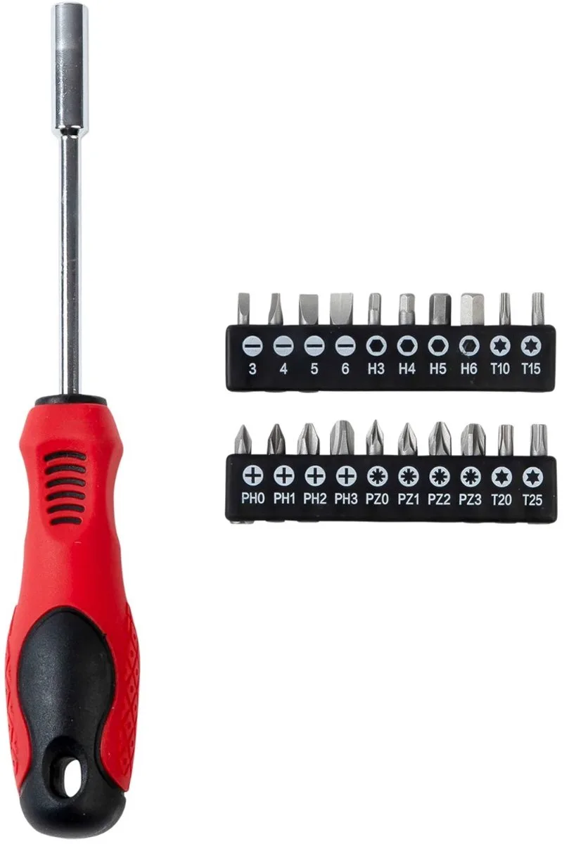 Schroevendraaier en bit set 21-delig - 20x 25 mm - 6 mm van Benson – productafbeelding