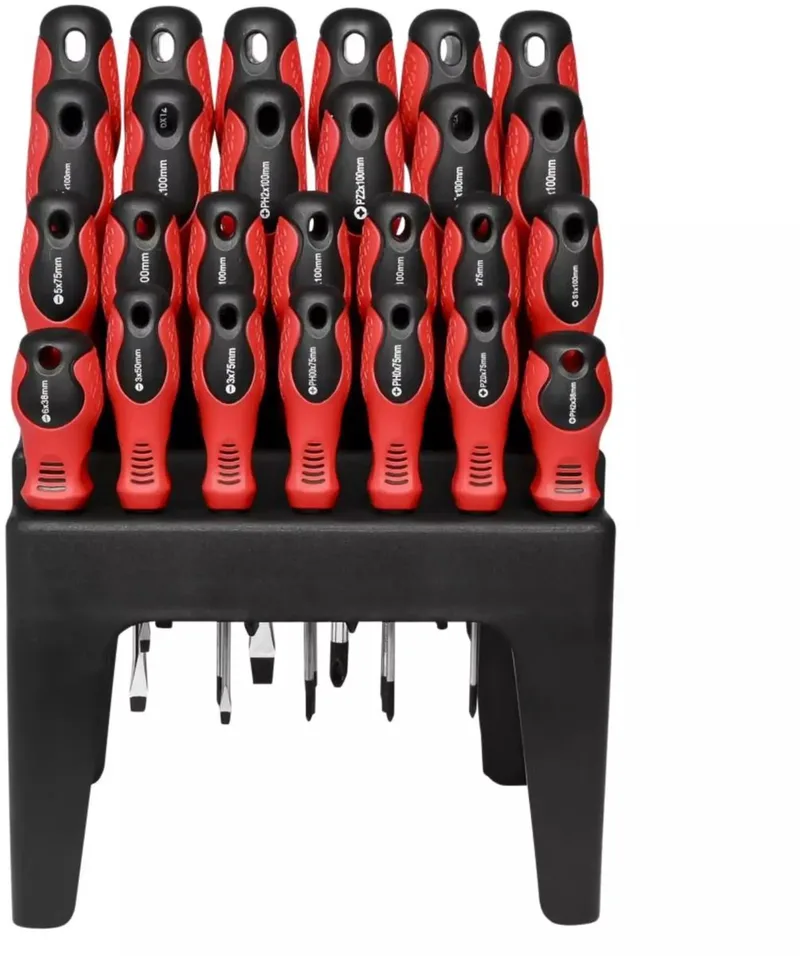 Schroevendraaier set 26-delig by Benson, Red – product image