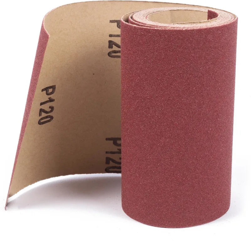 Schuurpapier rol - 3 meter - Korrel 120 - Flexibele steunlaag - 115 mm breed von Benson – Produktbild