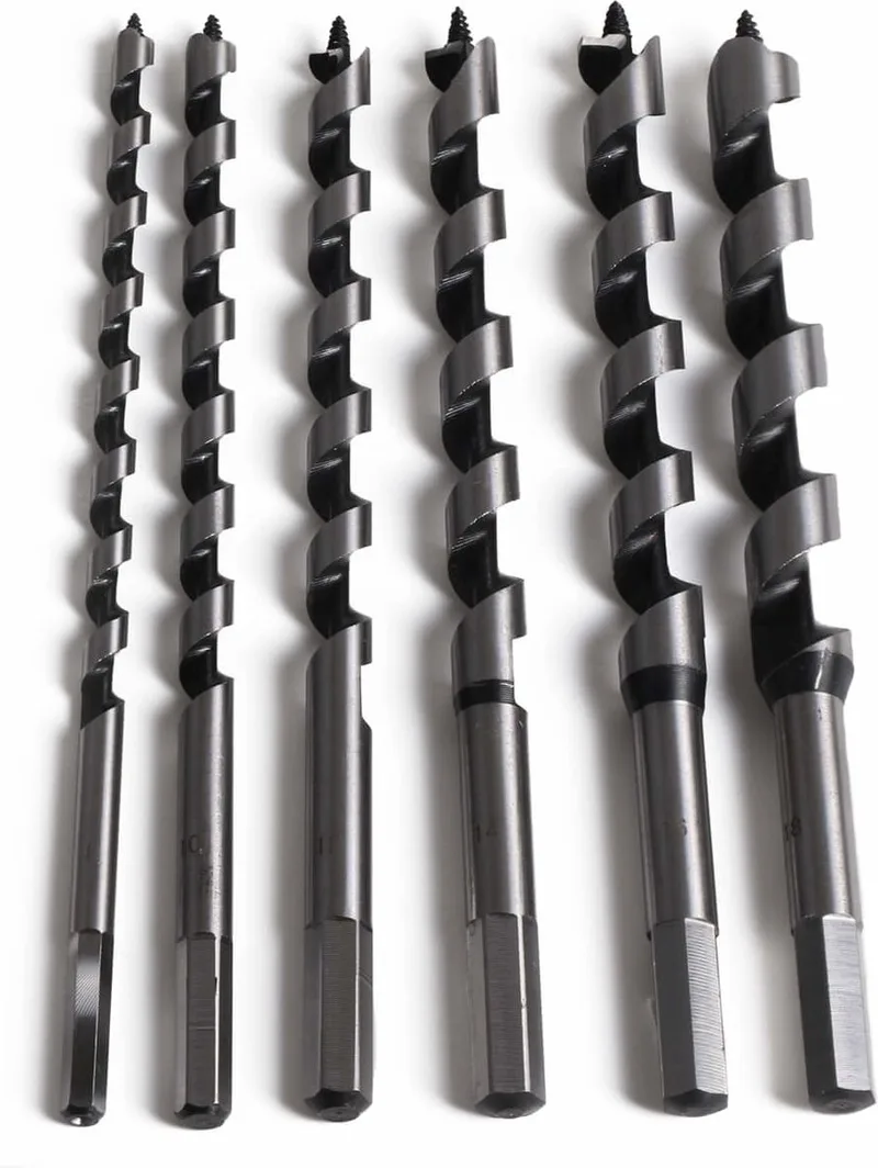 Slangenboor set - 6 delig - Precisie-gefreesd - 8 t/m 18 mm - Koolstofstaal - 230 mm de Benson – image du produit