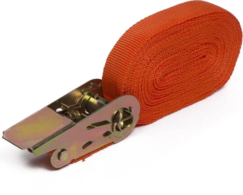 Spanband met ratel - 7.5 meter - 350 kg capaciteit by Benson, Red – product image