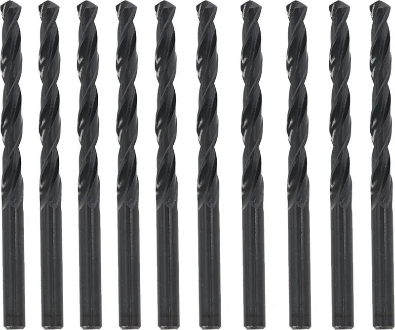 Spiraalborenset - Metaalboor 8.0 mm - 10 stuks - HSS - Rechts snijdend - 119 mm lengte de Benson – image du produit
