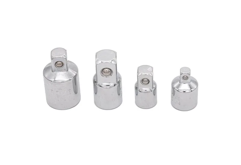 Steckschlüssel 4x Steckschlüssel Adapter Nuss 1/2" 1/4" 3/8", Knarre, Aufsatz, Ratsche, Stecknuss van Benson – productafbeelding 3 van 3